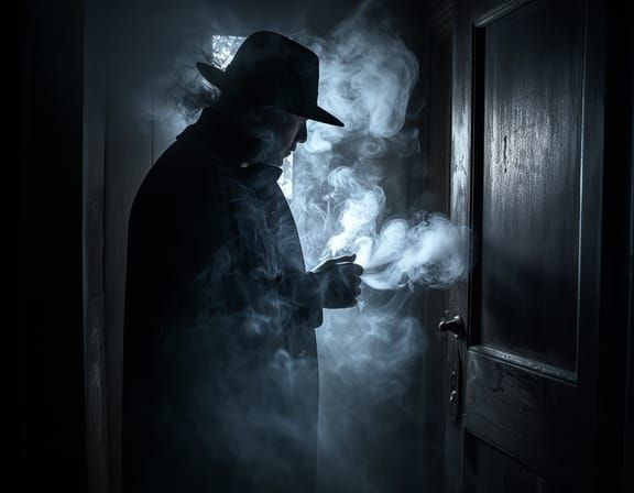 Minimalist Abstract Smoke Composition