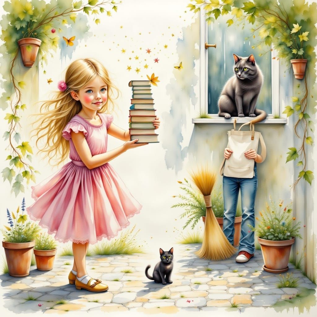 I think the boy lost his head in a magic trick while doing h...