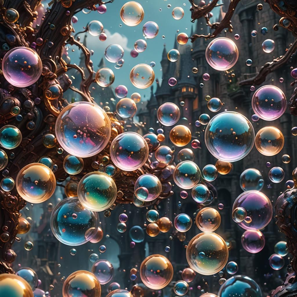 Fantastical Bubbles in Detailed Matte Painting