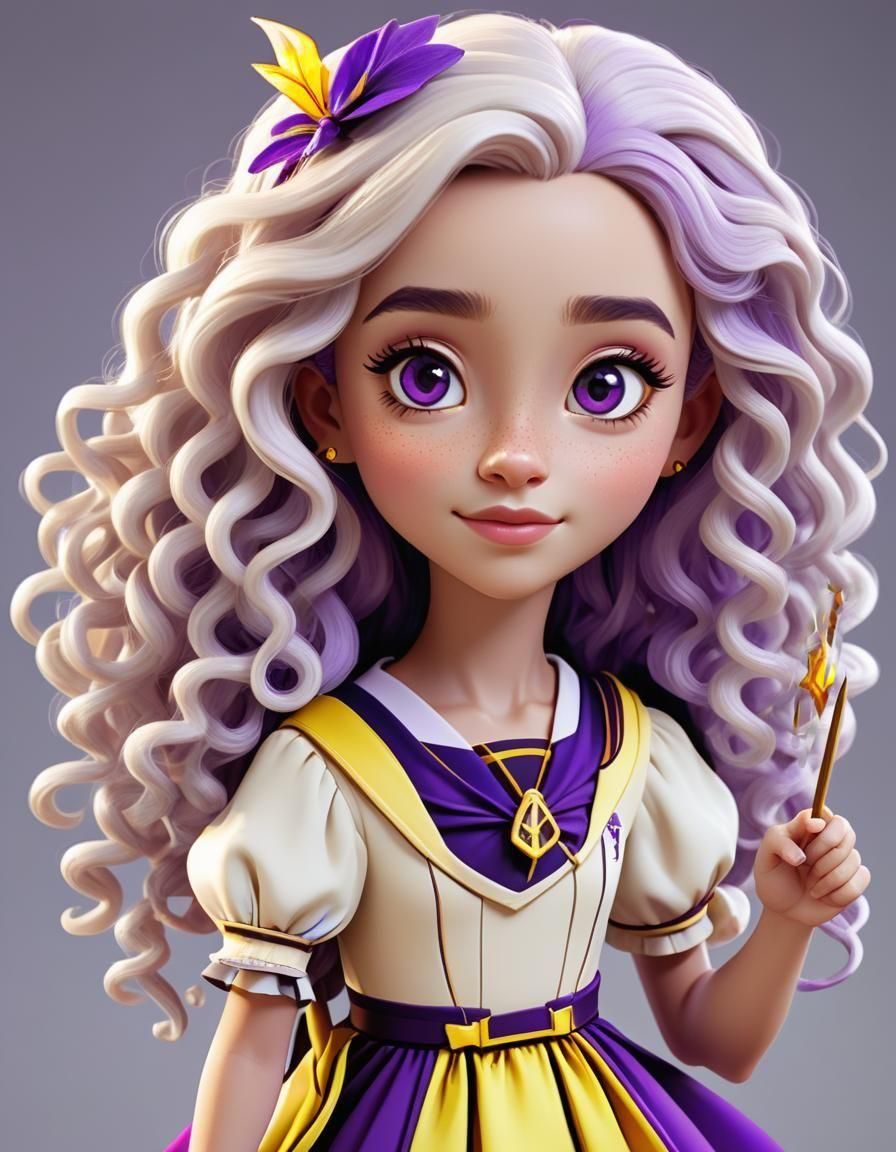 Cute Cartoon Girl, Harry Potter Fan