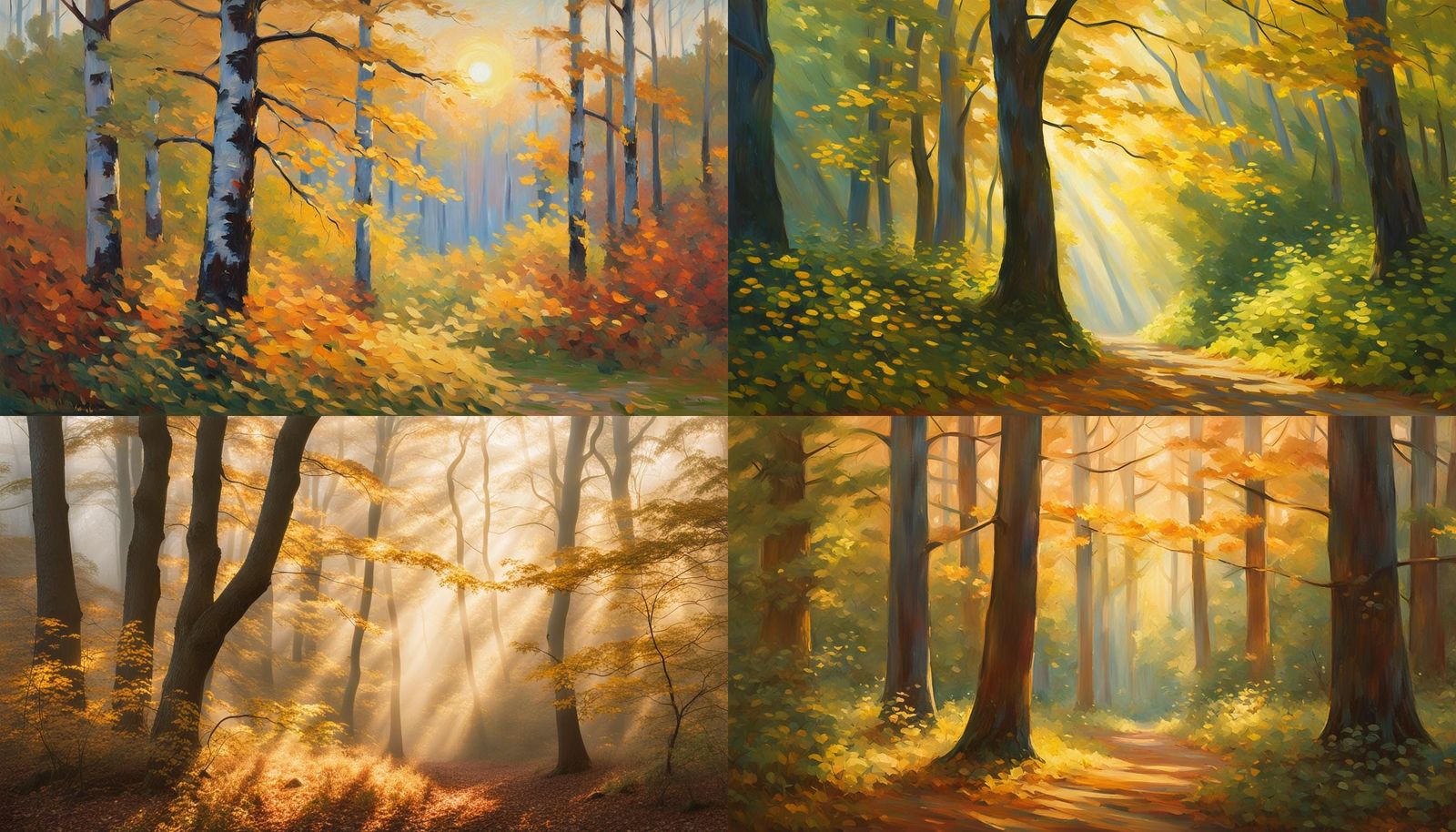 Wind Sweeping Through Green Trees