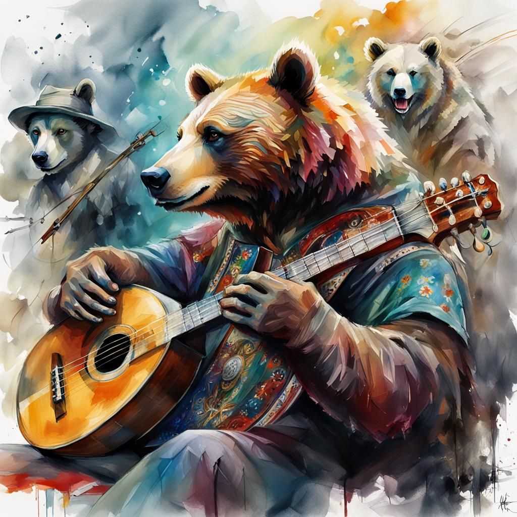 (A bear plays a balalaika for gypsies)
Anna Razumovskaya, Jarek Kubicki, Alexi Brilo, Darek Zabrotsky, Sakimichan, Loish...