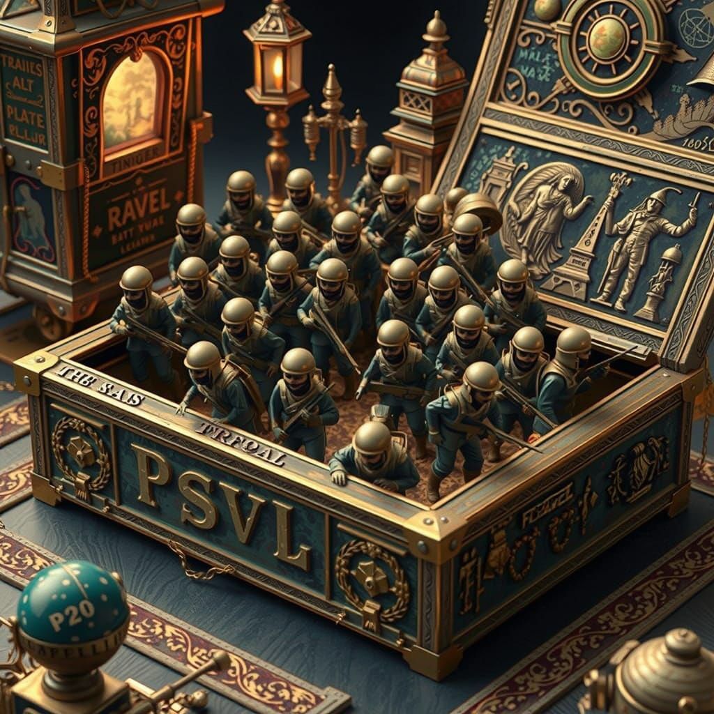 Toy Box Creaks Open to Reveal a Swarm of Uniquely Designed S...