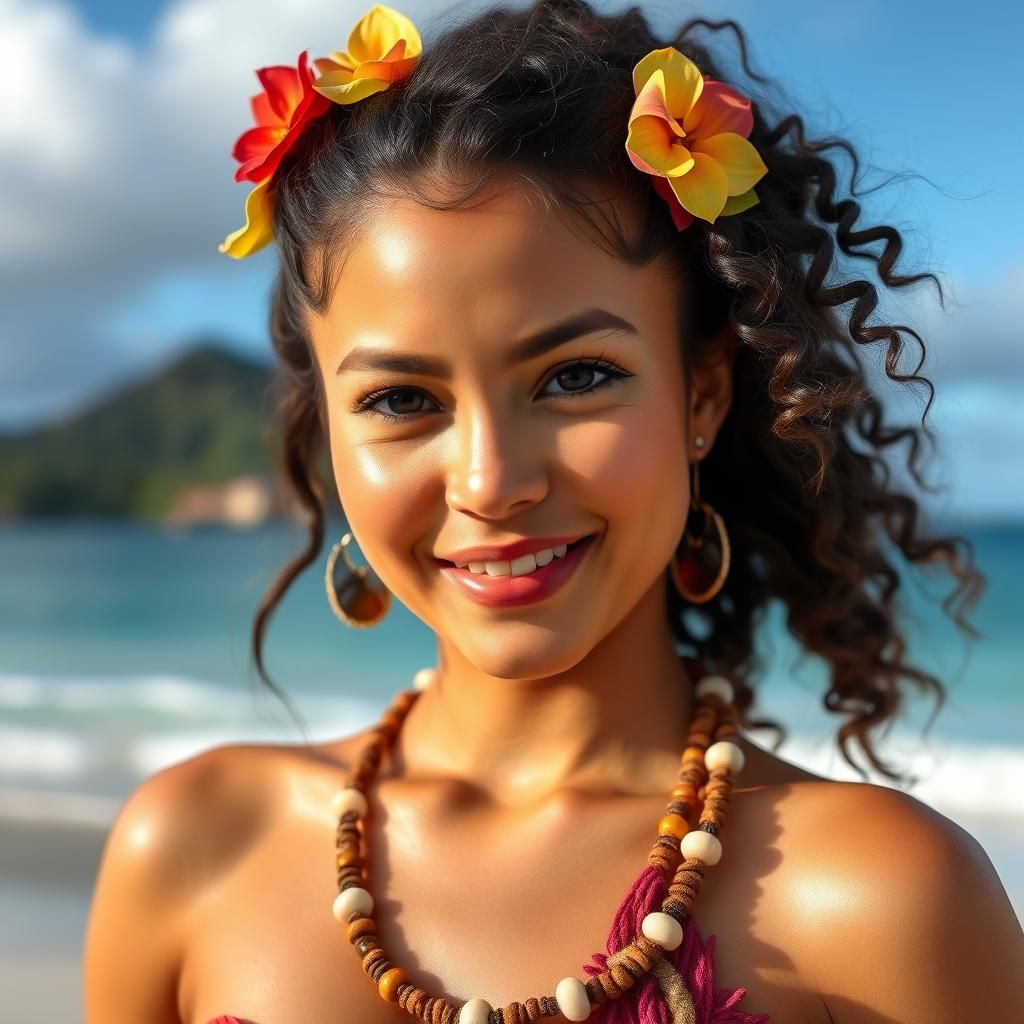 A proud polynesian princess