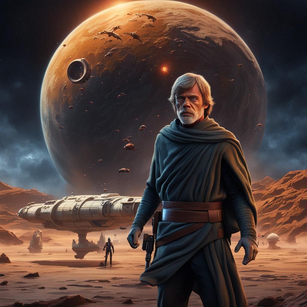 Luke Skywalker Matte Painting in Unreal Engine 5