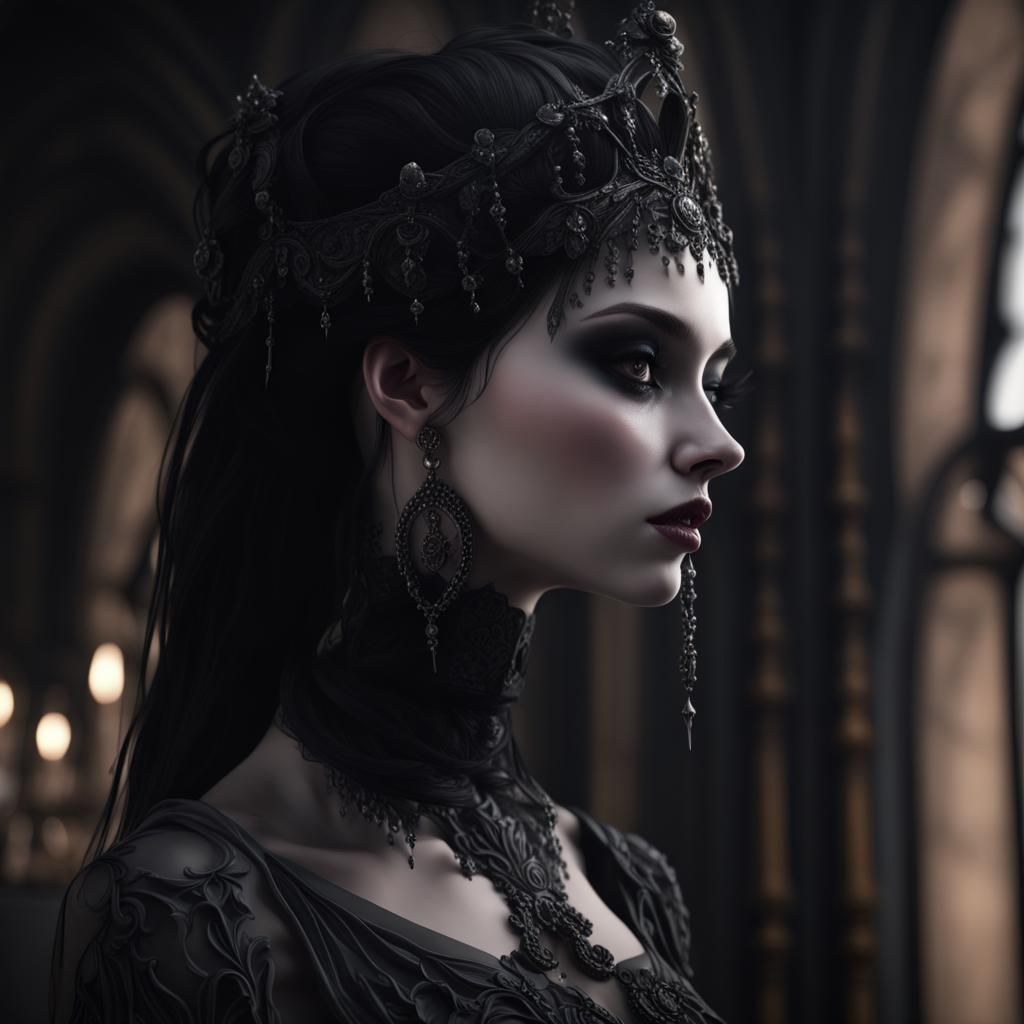 Gothic Dark Aesthetic with Mysterious Charm