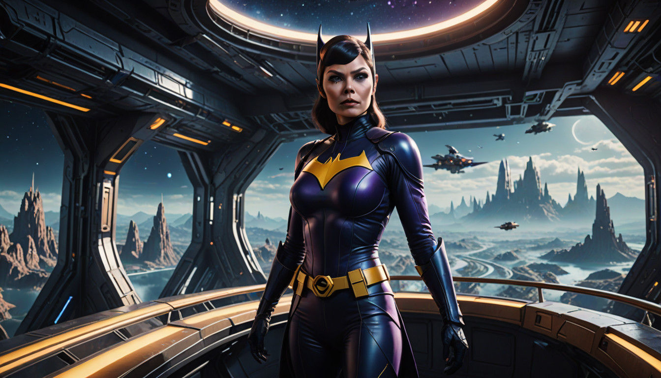 Legendary Superheroine Commands Star Ship Discovery in Vibra...