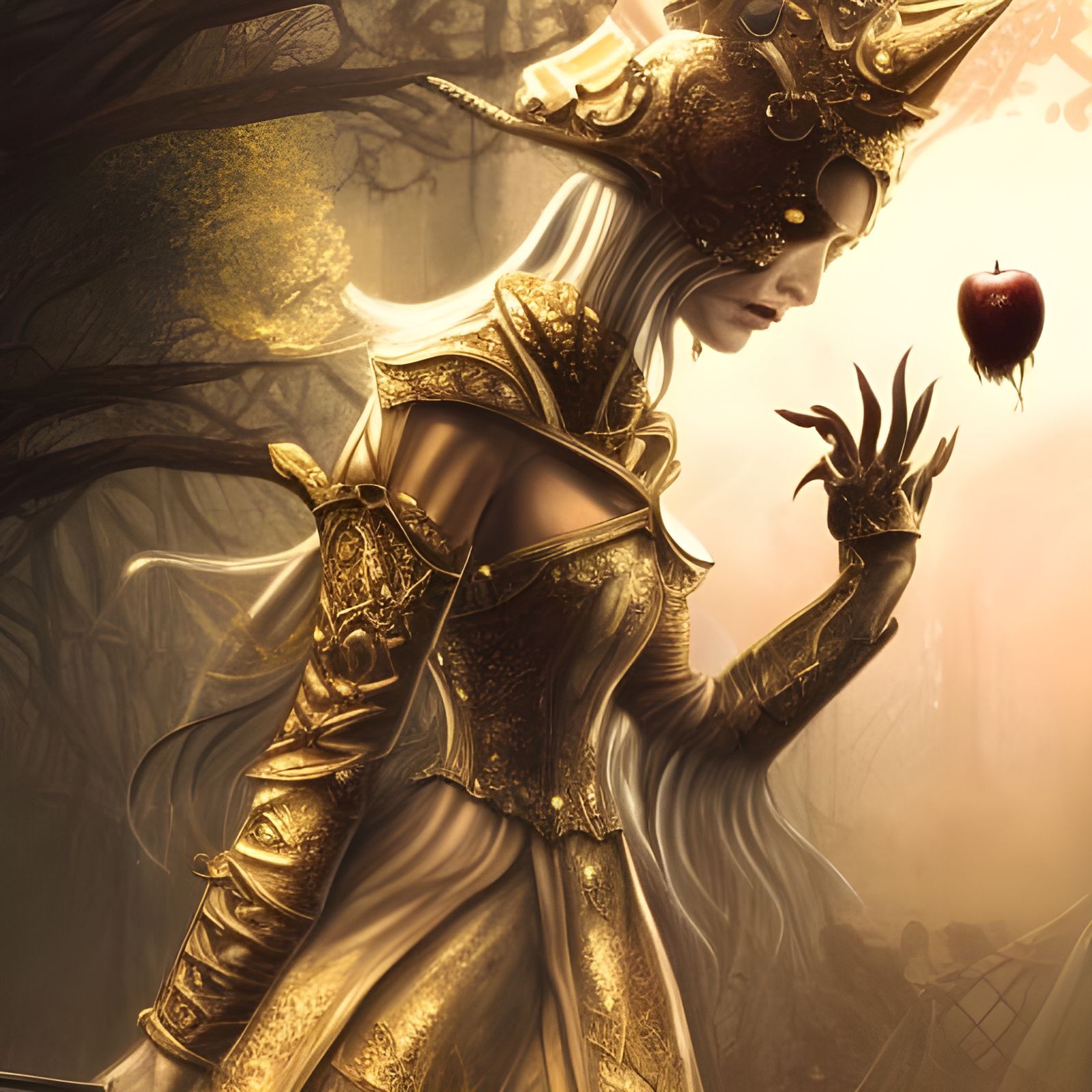 The Golden 'One' performing magic on a cold afternoon in Goldania!