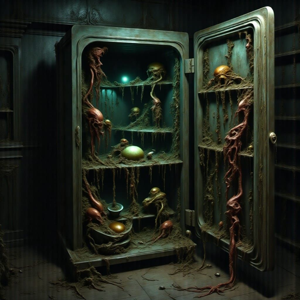 Abandoned Appliance Unveils Nightmarish Fungus Biomes