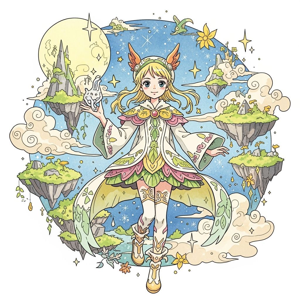 Anime Character in Studio Ghibli Style