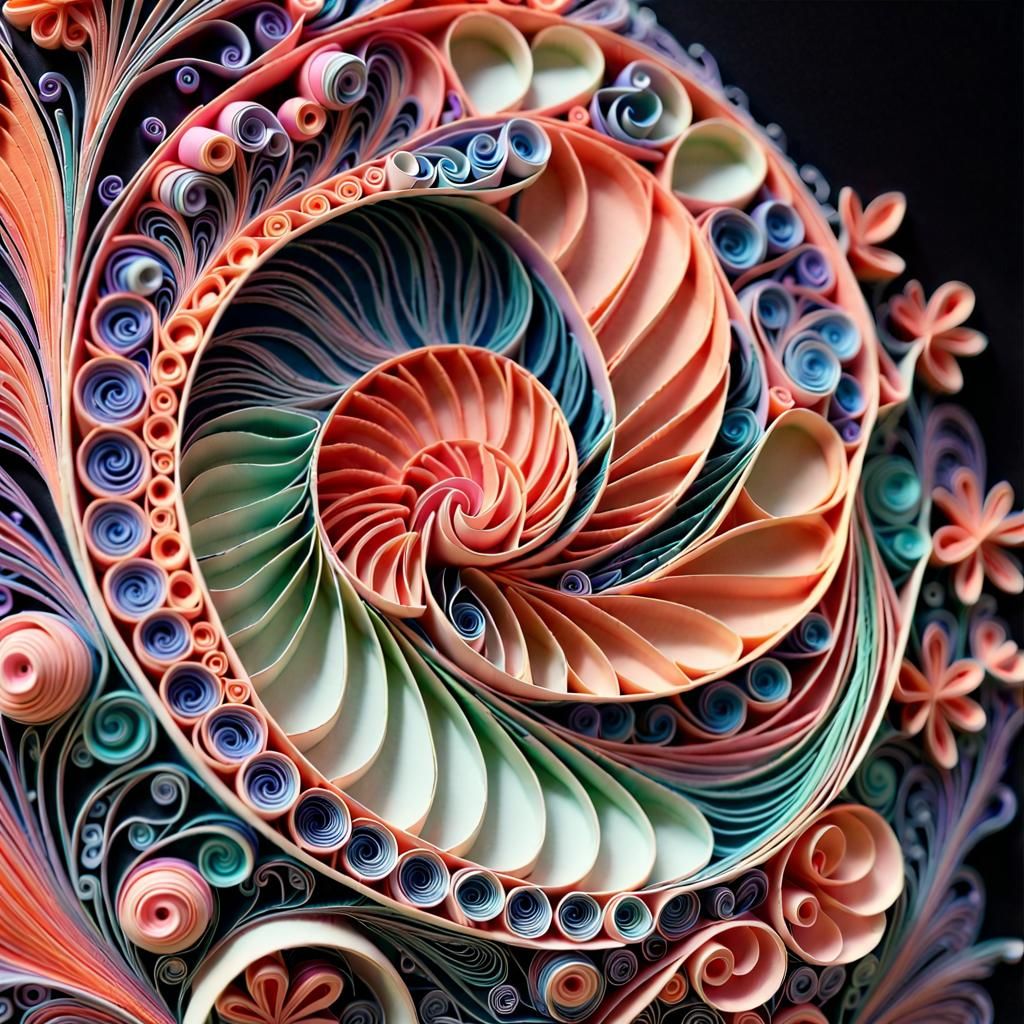 Exquisite Quilled Paper Art Inspired by Klimt