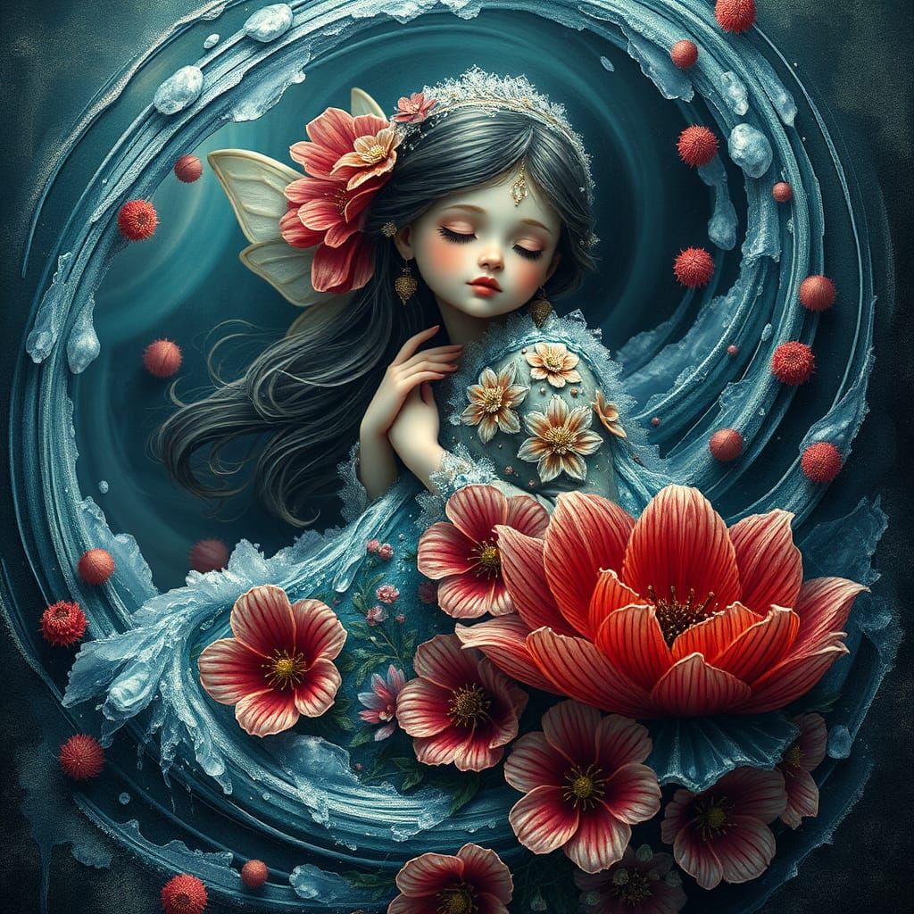 Frozen Fairy Pixie in Russian Gown