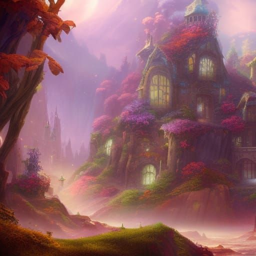 Cute Home Art: Detailed Matte Painting