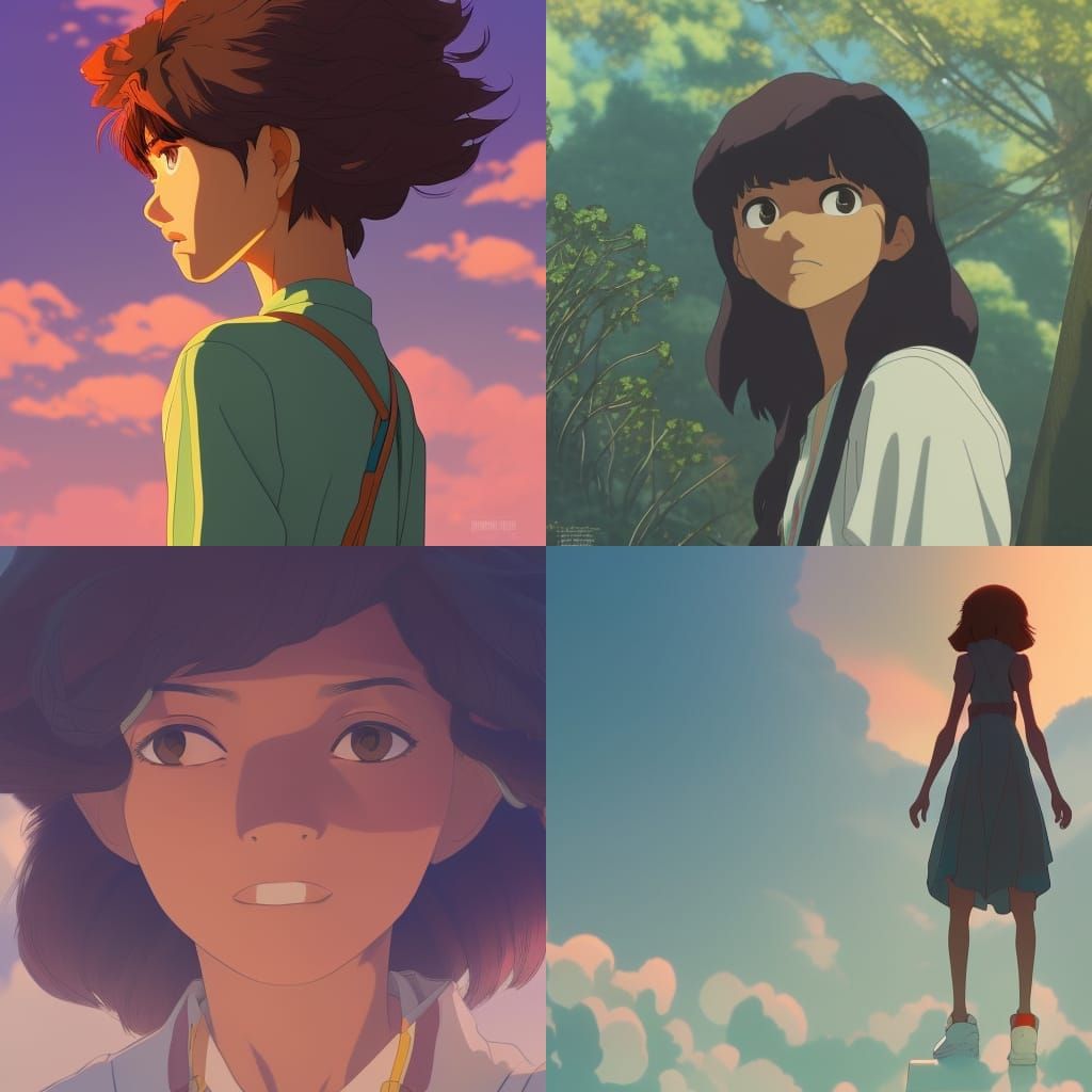 Zendaya as Anime Key Visual by Makoto Shinkai