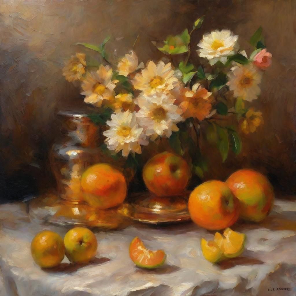 Impressionist Still Life: Blown Fuses and Flowers