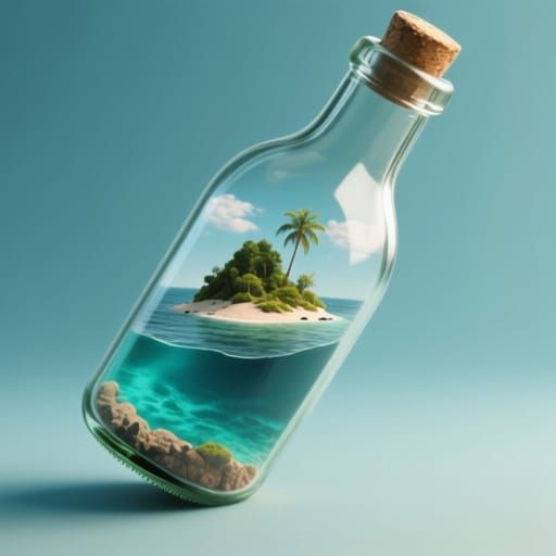Island Inside a Bottle: A Tiny World