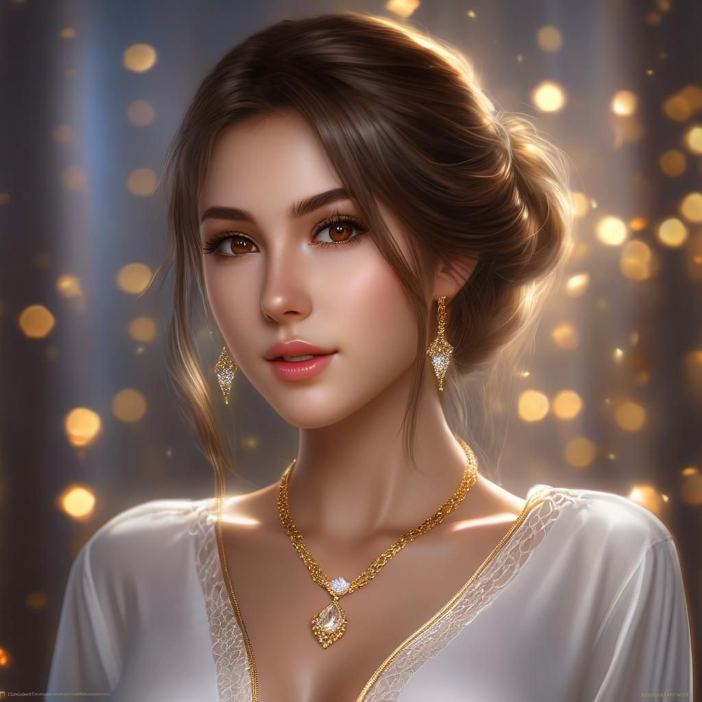 Hyperrealistic Portrait of a Beautiful Woman in HDR