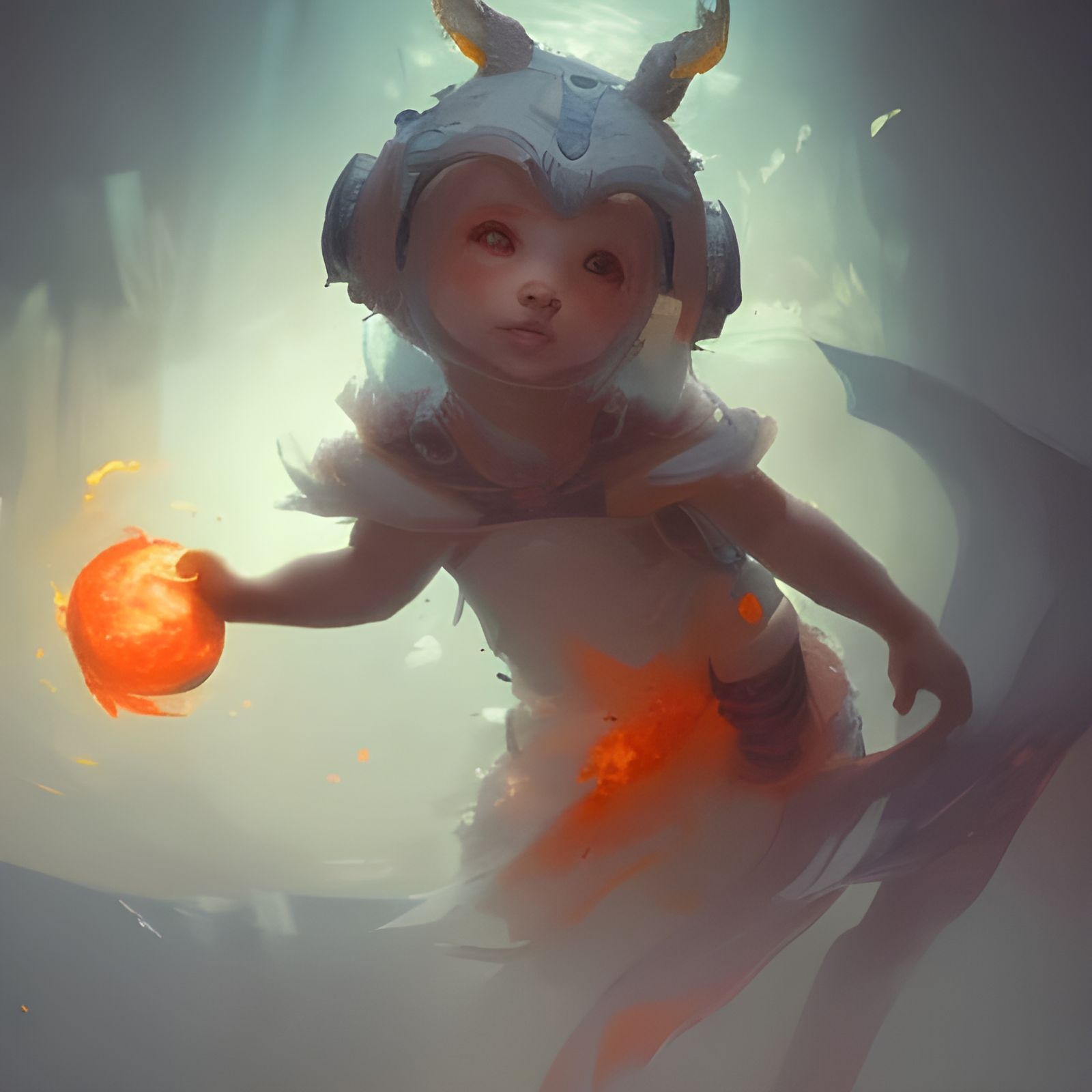 Cute Alien Hybrid Concept Art in 8K