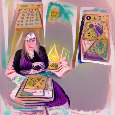 Tarot Reading Teacher Portrait from Sorcery School
