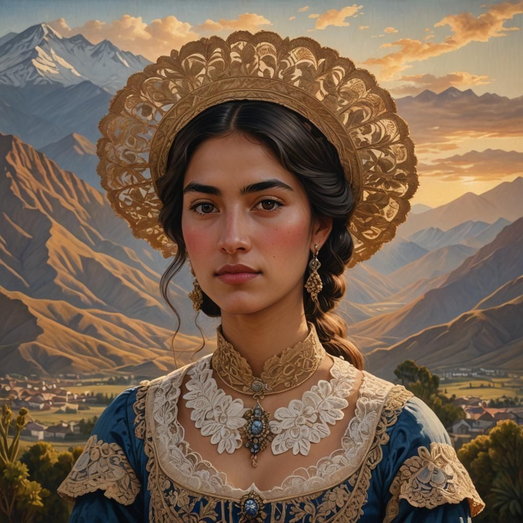 Neoclassical Portrait of María Gertrudis Aguirre Fuica