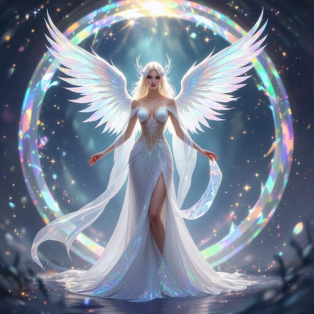 Ethereal Guardian of the Higher Realms in Celestial Harmony