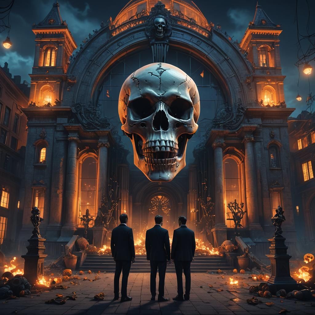 Men in Black at Skull and Bones: Fantasy Art