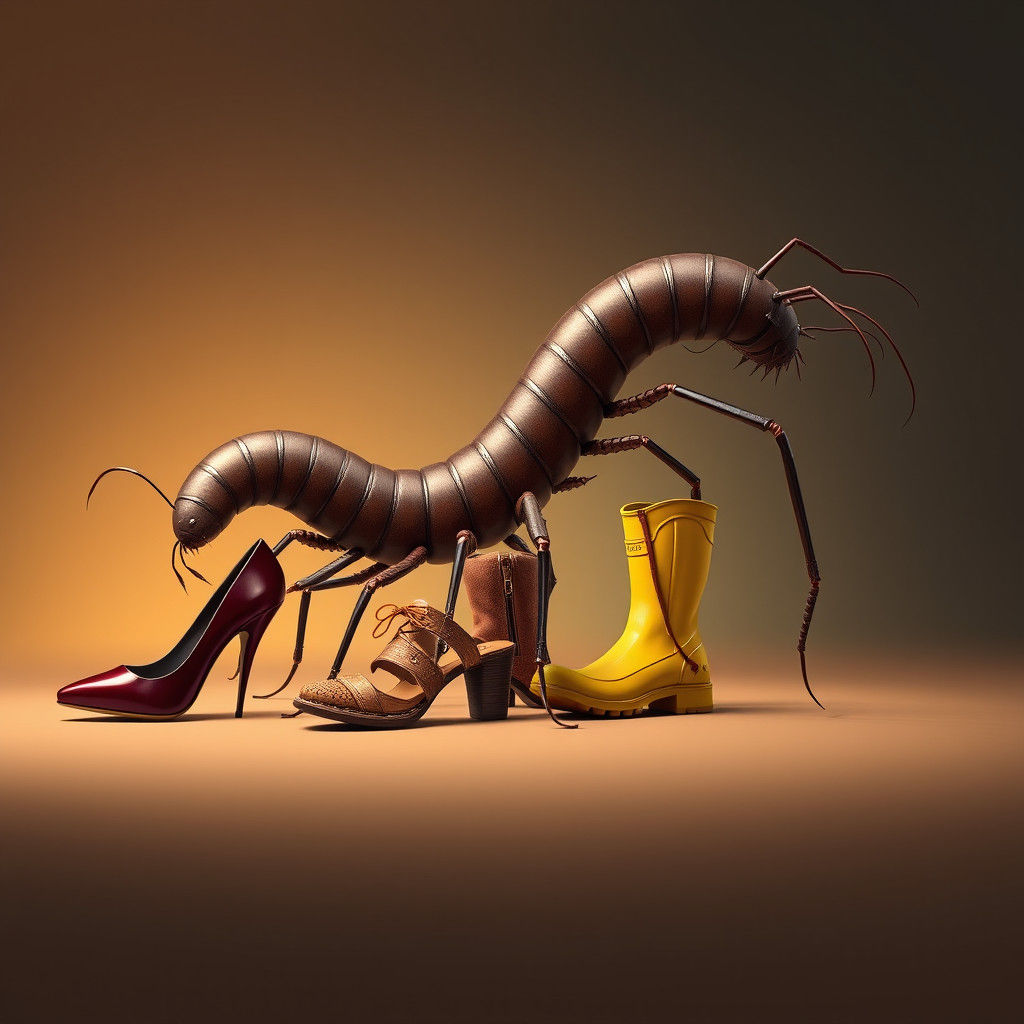 Millipede's Seasonal Shoes: A Surreal Artscape