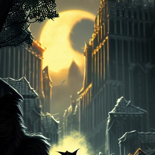 Detailed Matte Painting: Werewolves of London