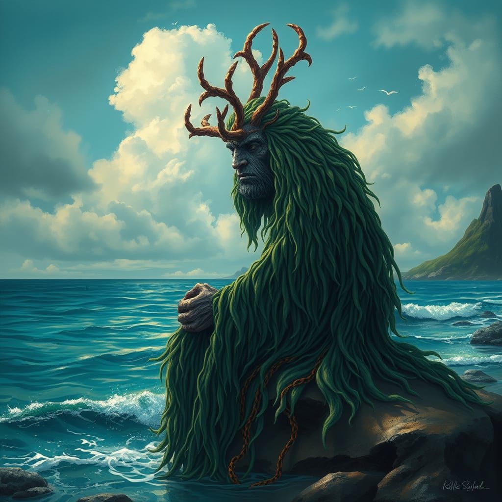 Magical Maori Water Spirit in Realism Style