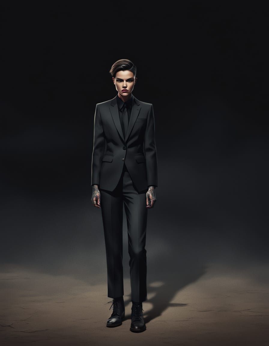 Ruby Rose in Business Suit: Concept Art