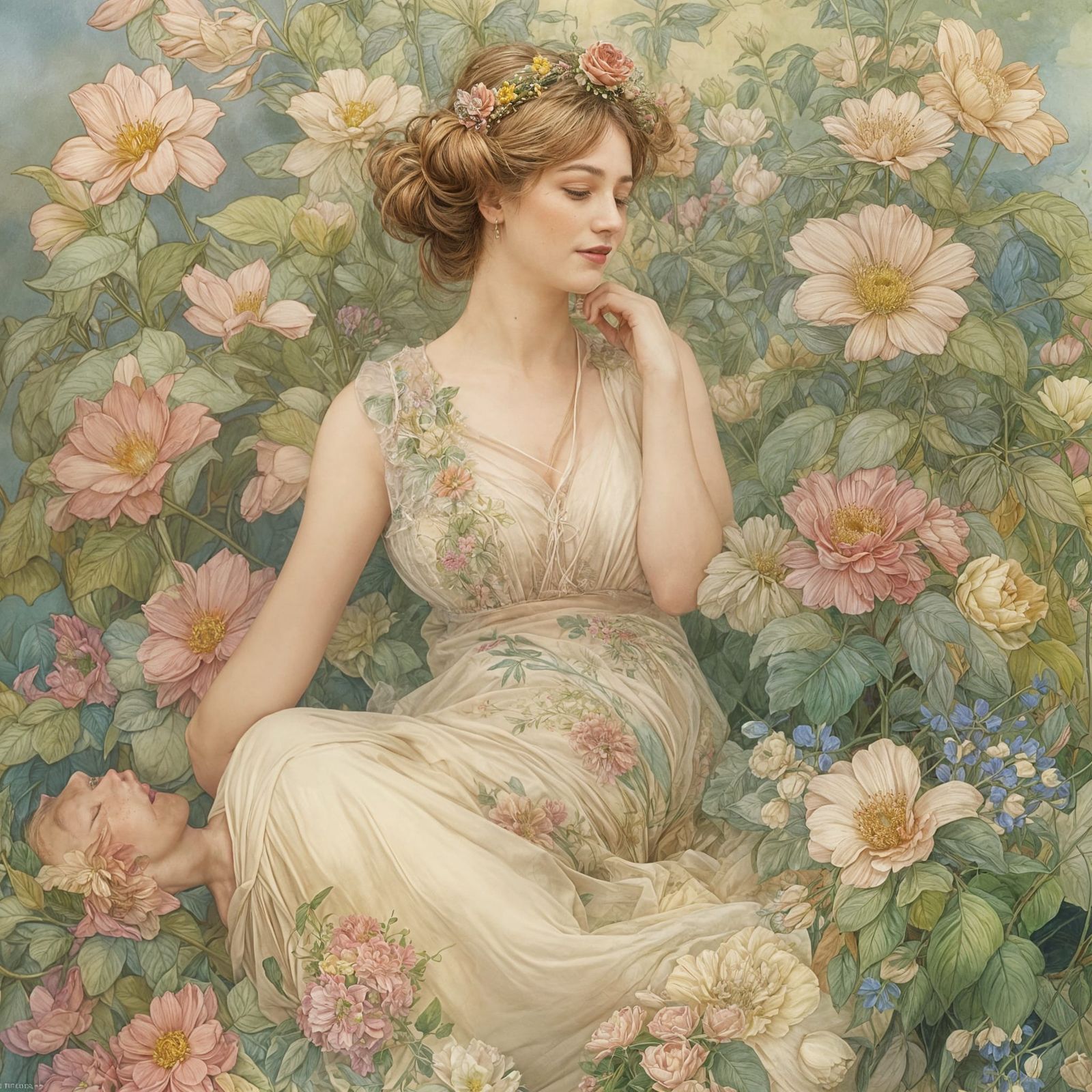 Elegant Lady in Full Bloom