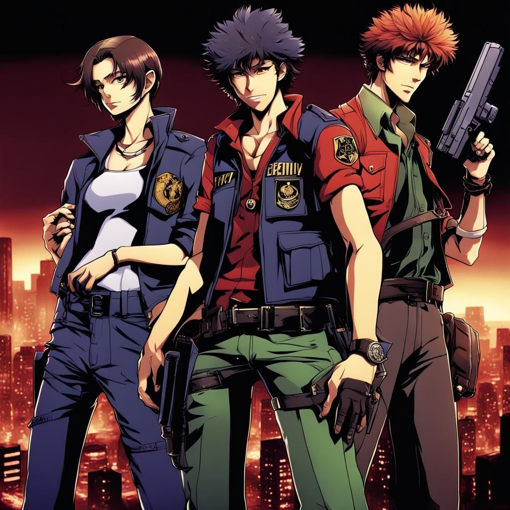 Spike Spiegel in Raccoon City: Anime Style