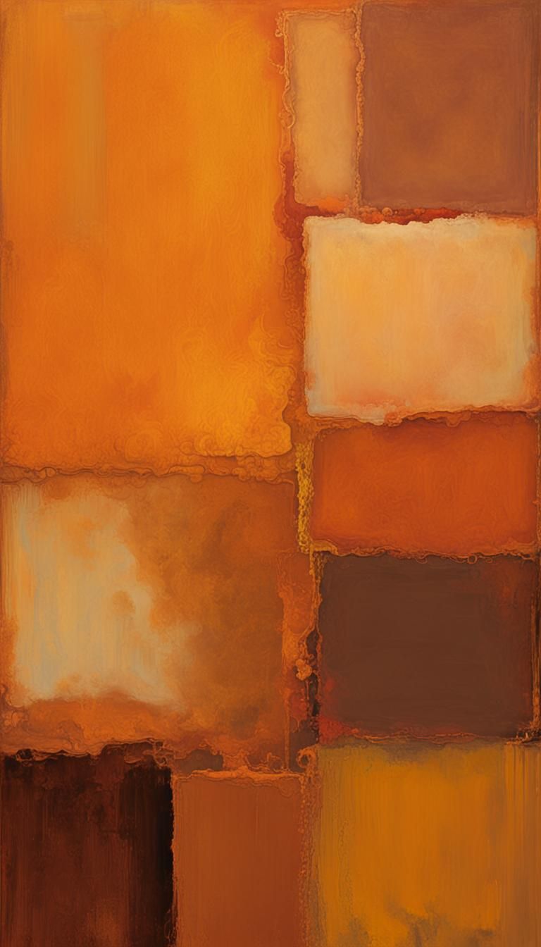 Abstract Expressionism in Warm Earthy Tones