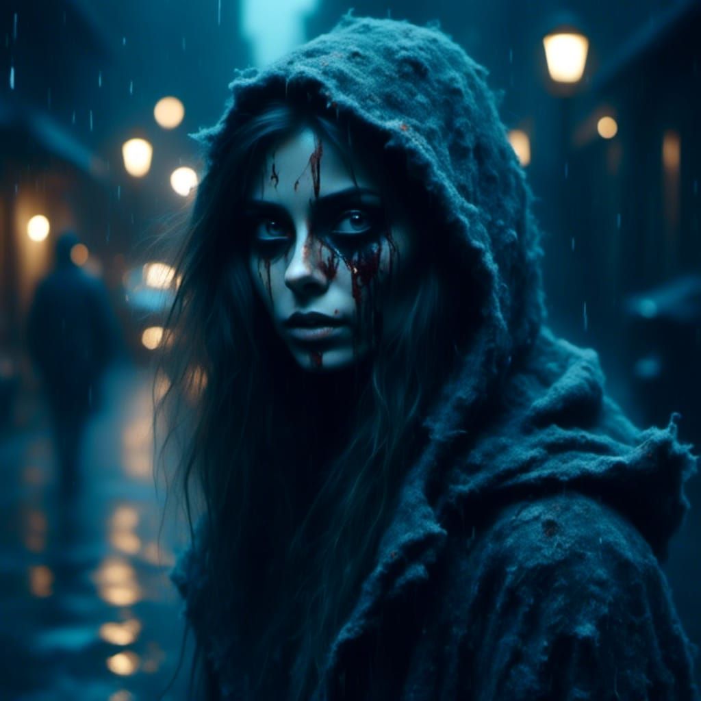 Ghost of a Young Woman Appears at Night