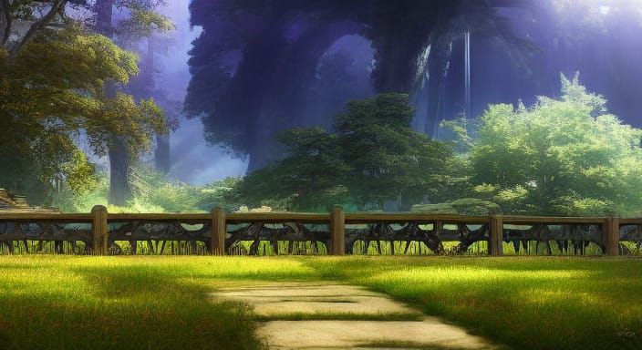 Lift the square stone over the fence in vibrant, high-contra...