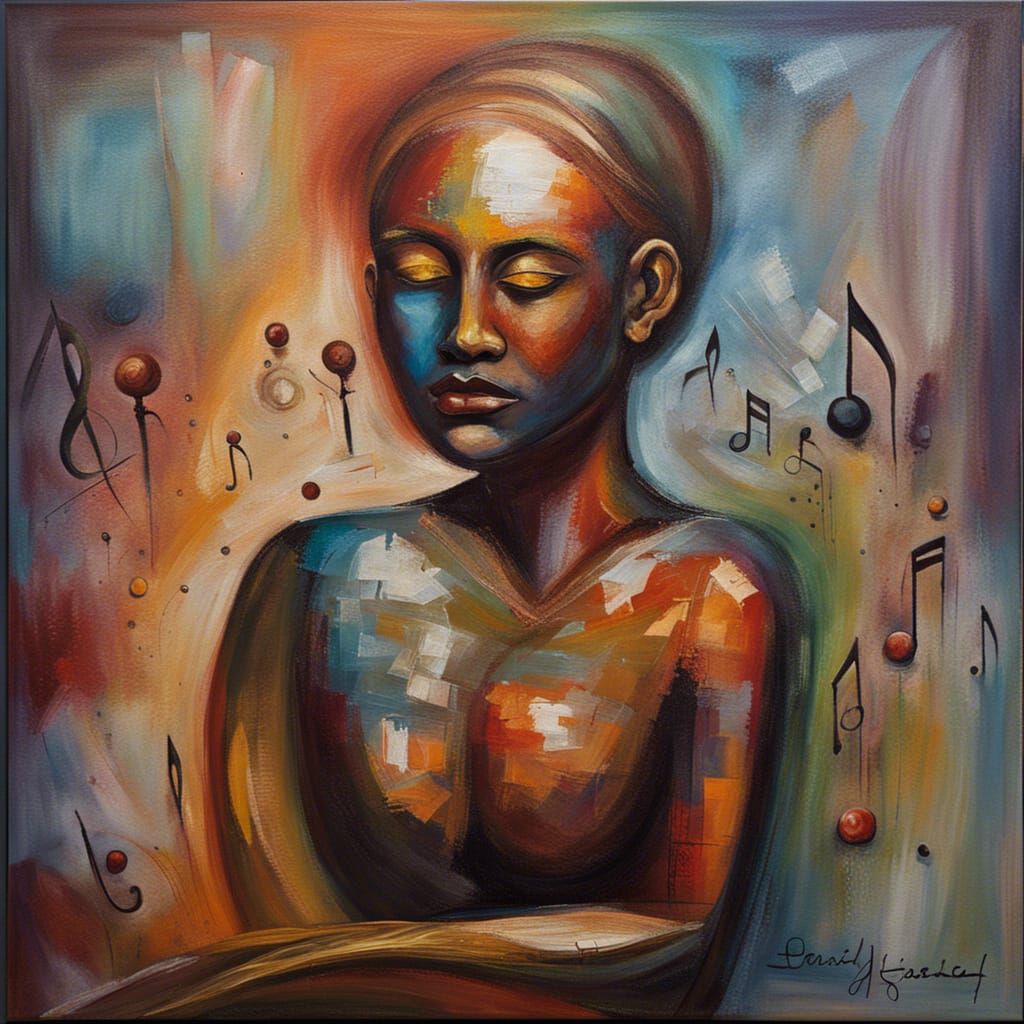 Abstract Self-Portrait: Essence Through Art