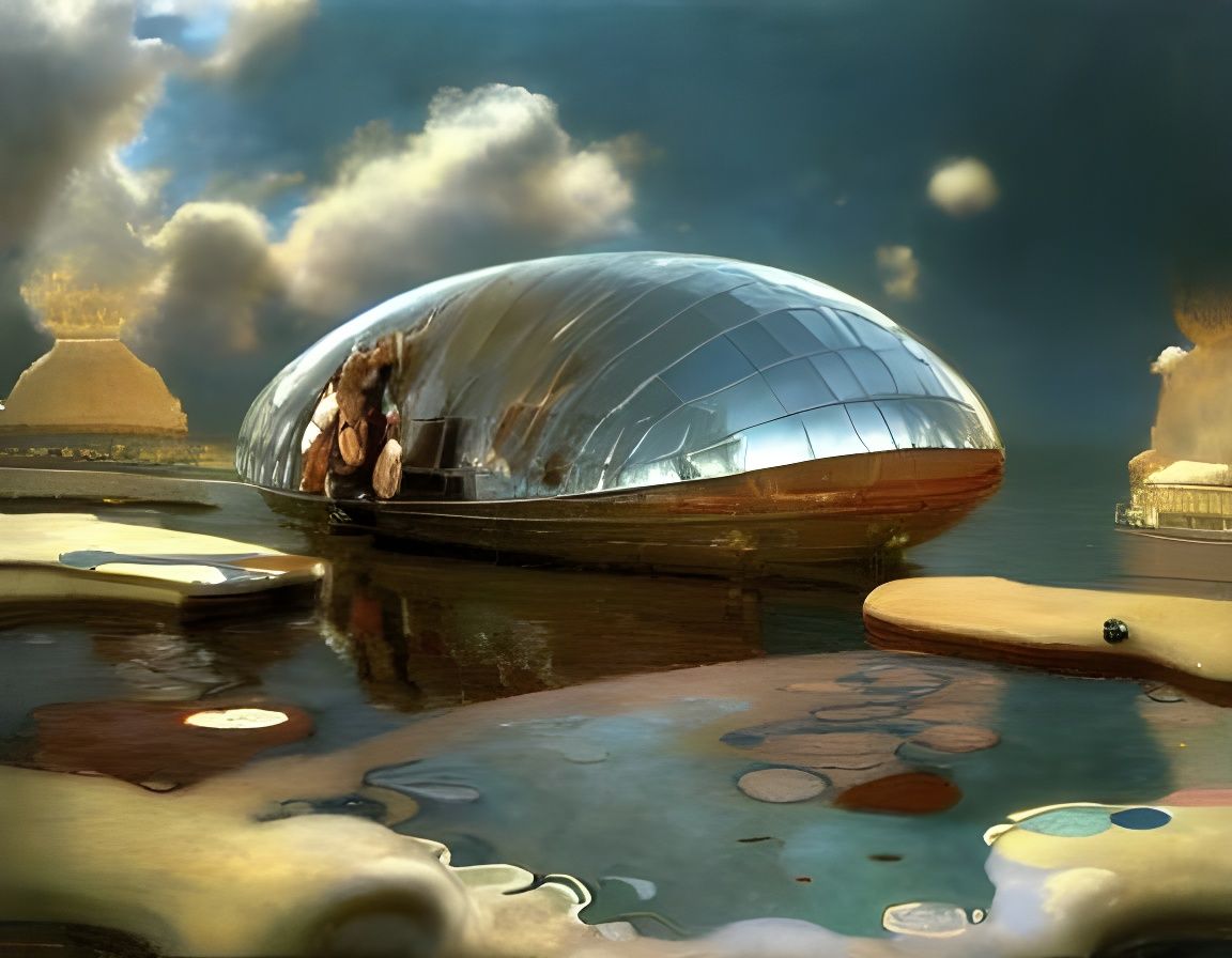 Surreal Painting in Style of Klimt and Others