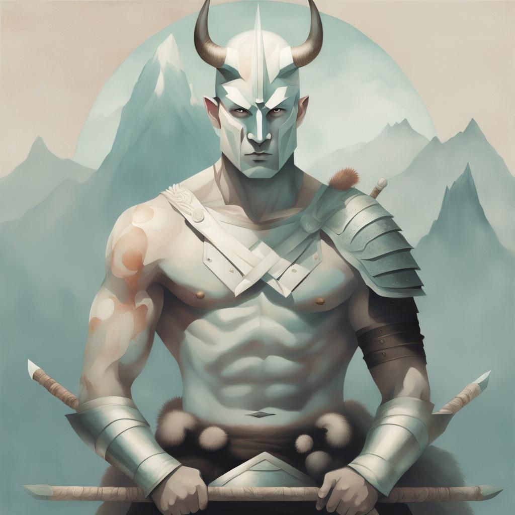 Minimalist Scandinavian Warrior Inspired by Bachelier and Ch...