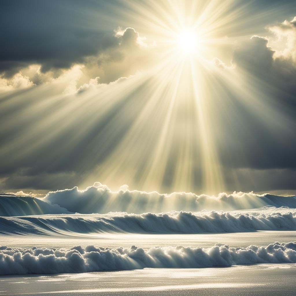 Sunlit Beach with Divine Soft Focus