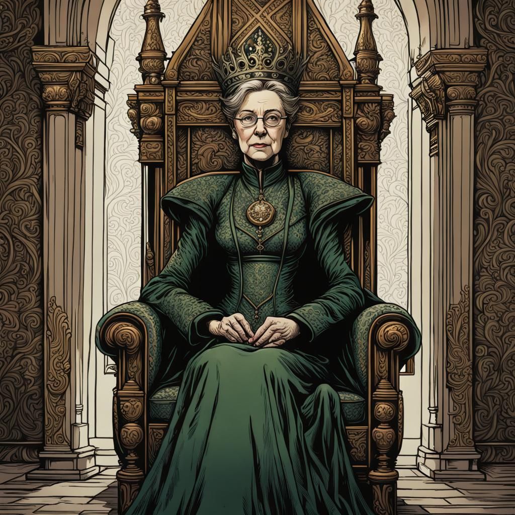 Medieval Queen Minerva McGonagall Portrait