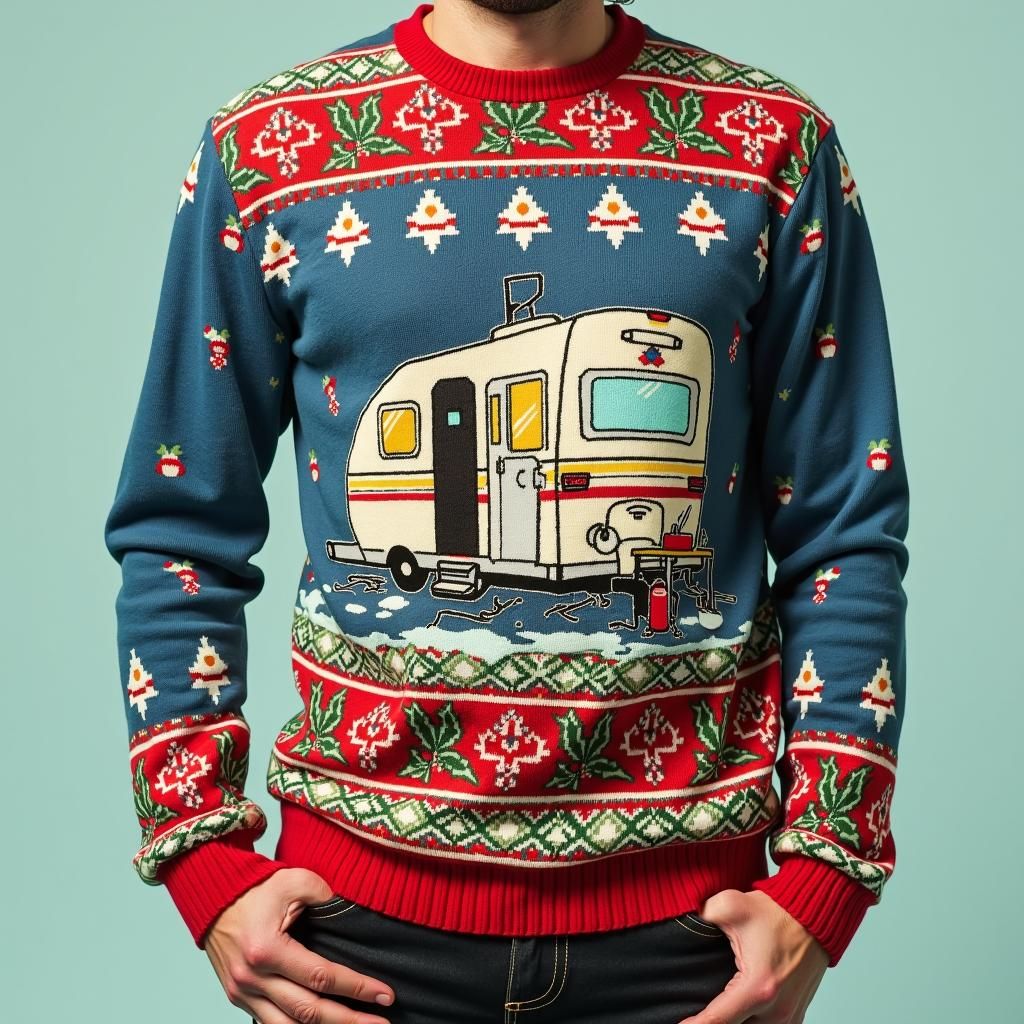 Breaking Bad Ugly Christmas Sweater in Pop Art Style