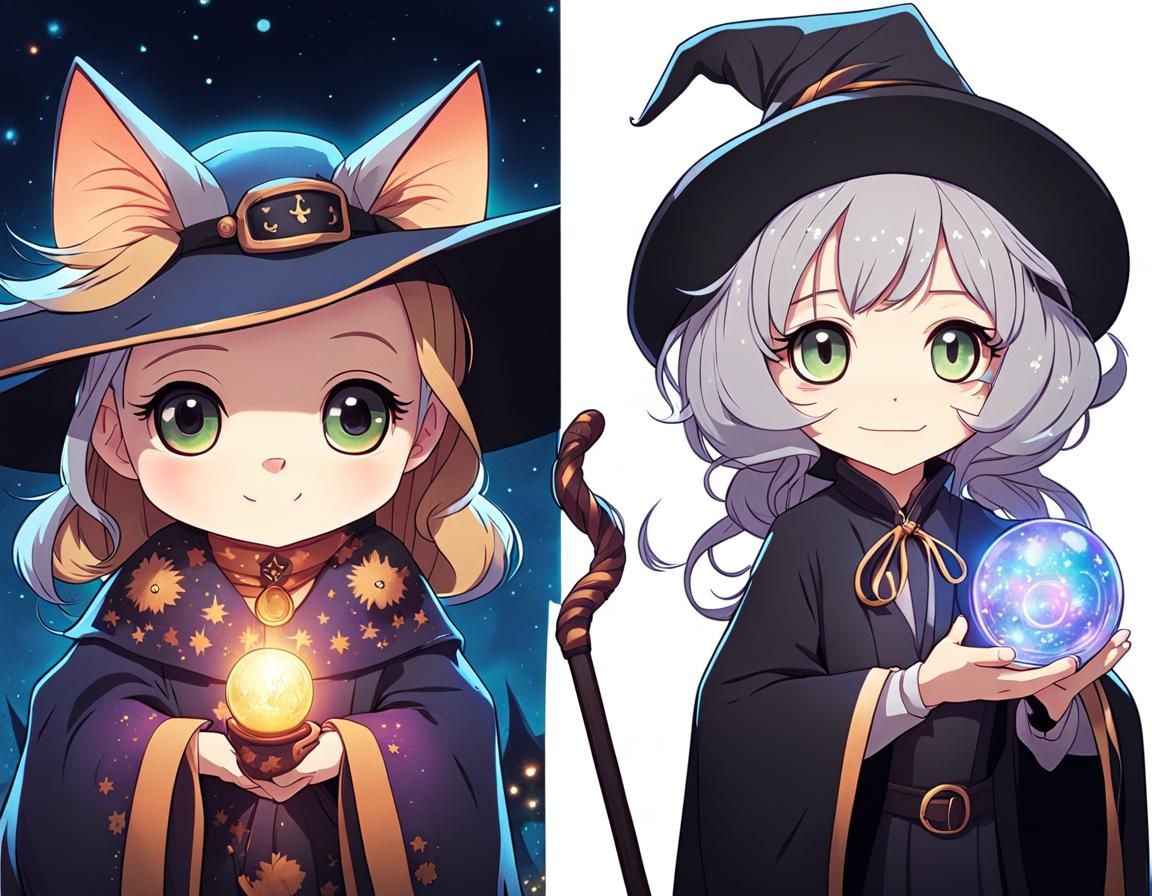 Chibi Witch: Young and Old in Dreamy Style