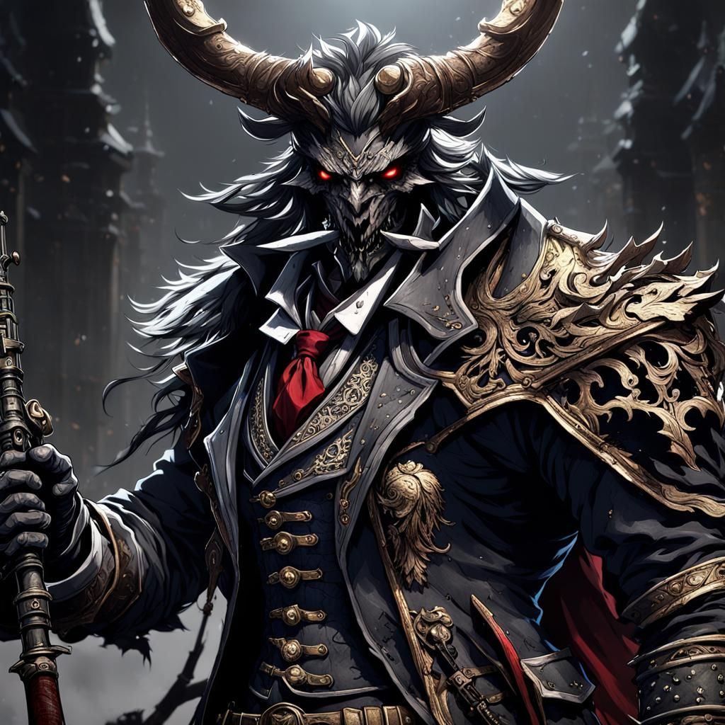 Bloodborne Hunter and Persona Arsene Fusion