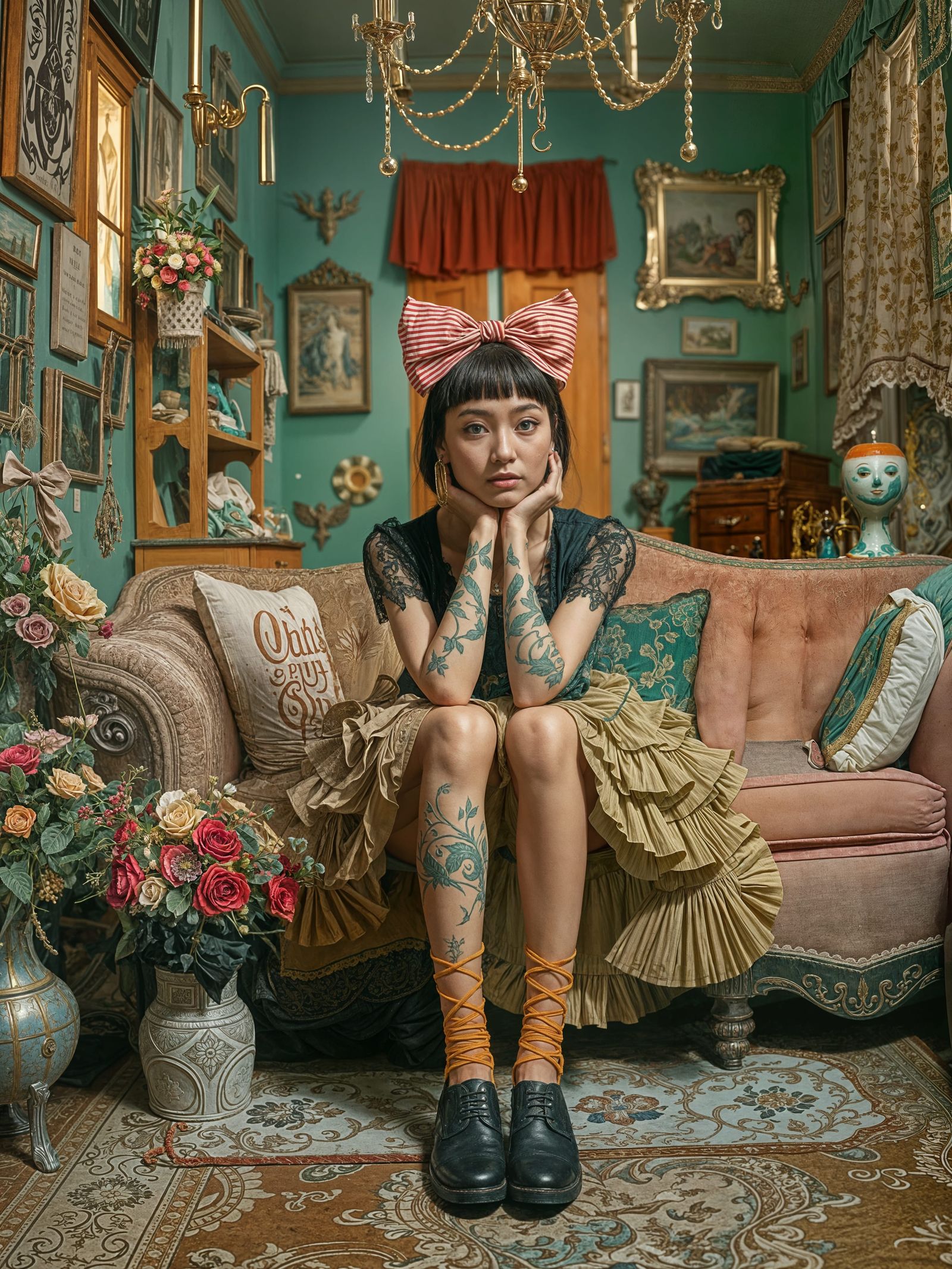 Hypermaximalist Embroidery Art Close-Up