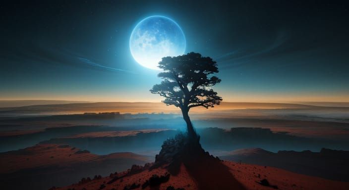 Celestial Being Breathes Life: Epic Oil Painting