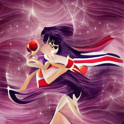 Sailor Mars Anime Character Illustration