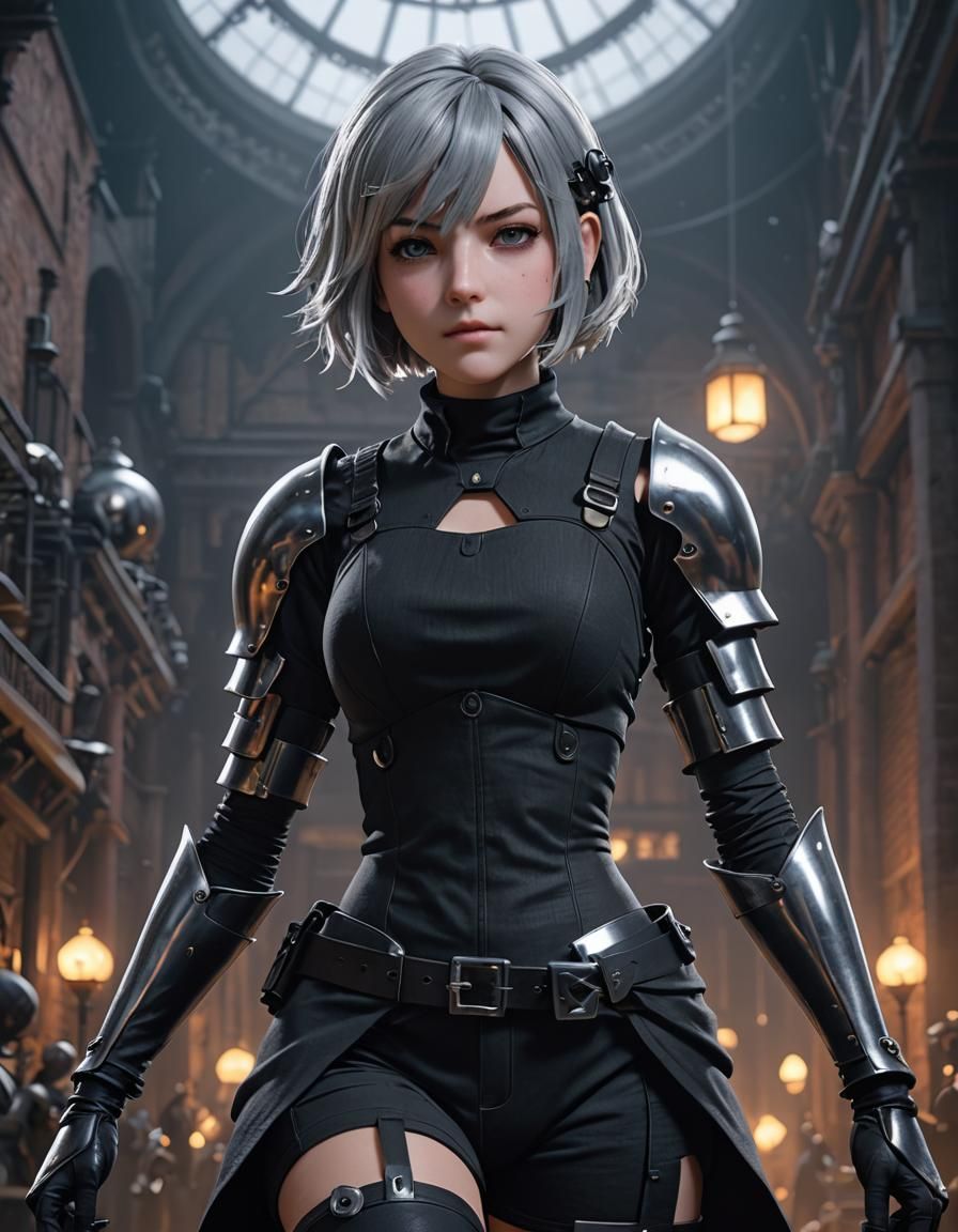 NieR Automata 2B: 3D Digital Art