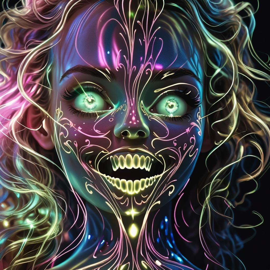 Elegant Woman in Pink Gown: Hyper-realistic Digital Portrait