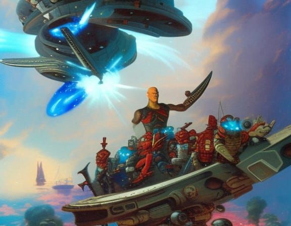 Yondu Udonta and The Ravagers in Space Battle