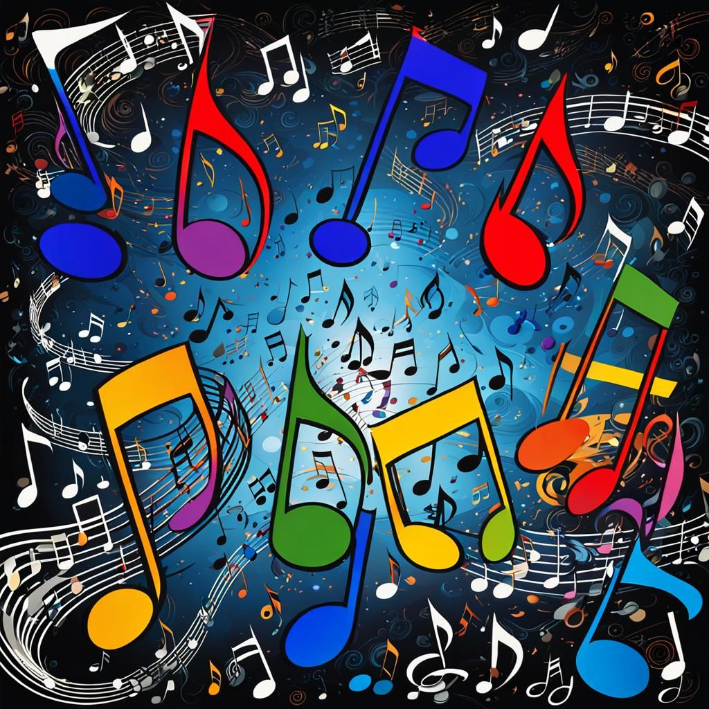 Abstract Musical Notes in Dynamic Composition